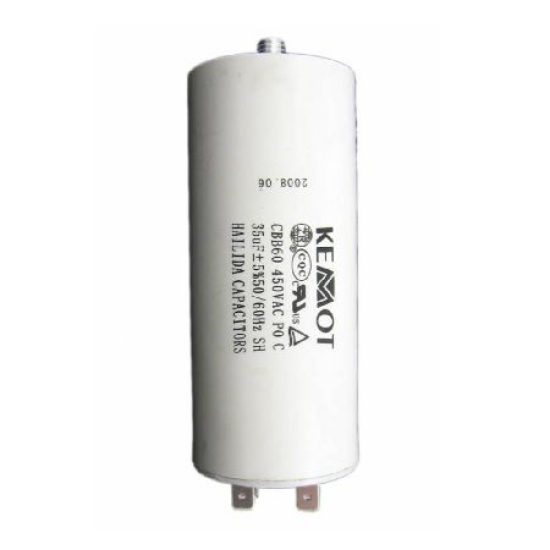 Imagine CONDENSATOR MOTOR CU SURUB CONECTOR -  35UF / 450V