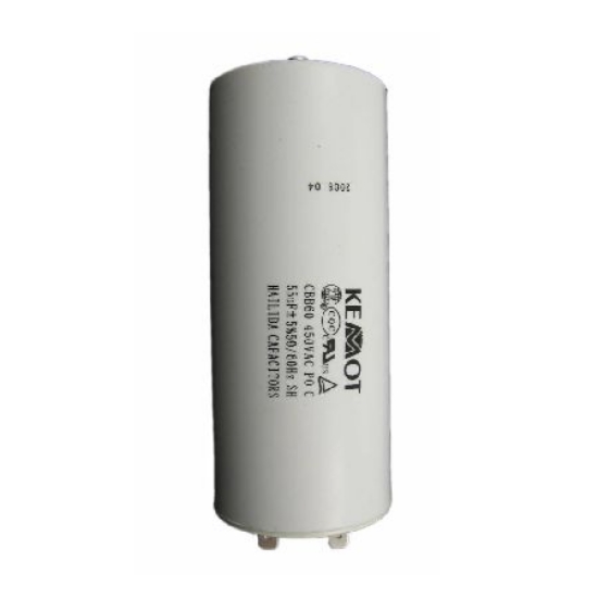 Imagine CONDENSATOR MOTOR CU SURUB CONECTOR -  55UF / 450V
