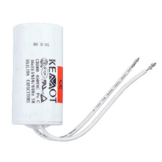 Imagine CONDENSATOR MOTOR CU FIR CONECTOR - 16.00UF / 450V