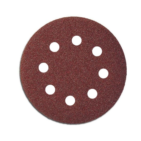 Imagine DISC ABRAZIV HARTIE CU ORIFICII 125MM - GR.120, 5/SET