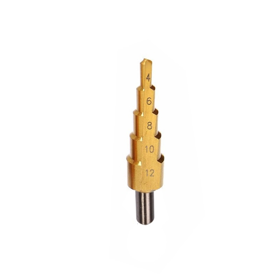 Imagine BURGHIU METAL HSS-TI CONIC IN TREPTE 4-12MM