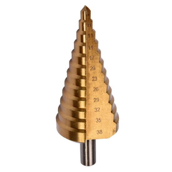 Imagine BURGHIU METAL HSS-TI CONIC IN TREPTE 6-38MM