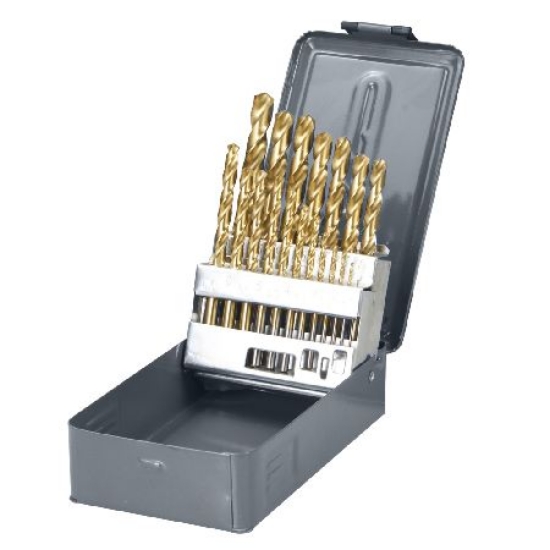 Imagine SET BURGHIE METAL HSS-TI 135° IN CUTIE 1-10MM - 19P.