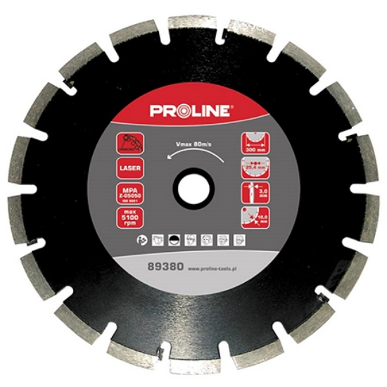 Imagine DISC DIAMANTAT SEGMENTAT LASER DE ASFALT 350MM / 25.4MM