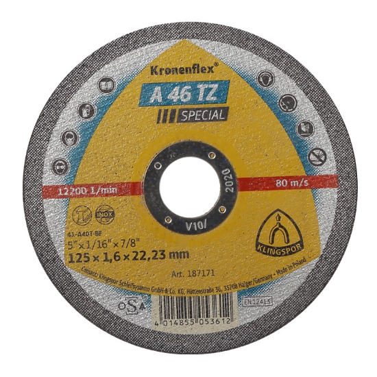 Imagine DISC DEBITARE INOX 125X1.6MM / A46TZSPECIAL