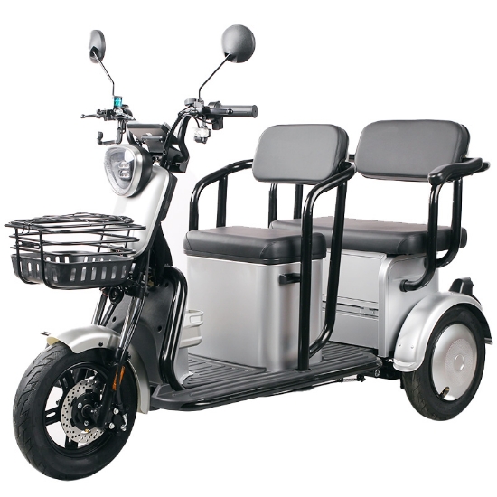 Imagine TRICICLU DOUA LOCURI - 1000W / 60V / 20AH / GRI