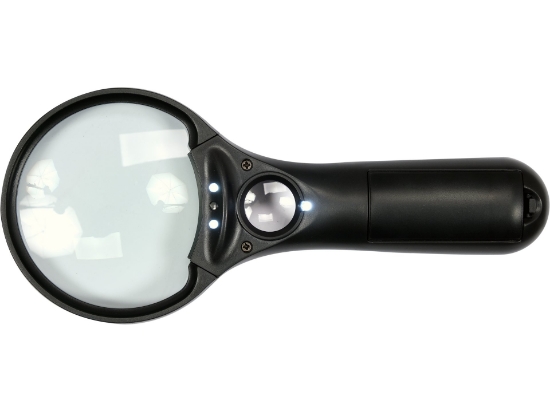 Imagine LUPĂ DOUĂ LENTILE 3.5X/45X,ILUMINARE LED