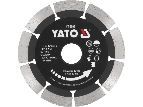 Imagine DISC DIAMANTAT SEGMENTAT, 115X22.2X1.8MM