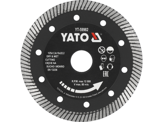 Imagine DISC DIAMANTAT, 125 X 22.2 X 1.3 MM