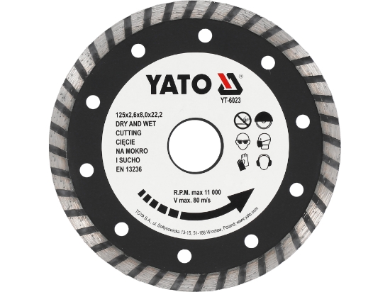 Imagine DISC DIAMANTAT TURBO 125 MM