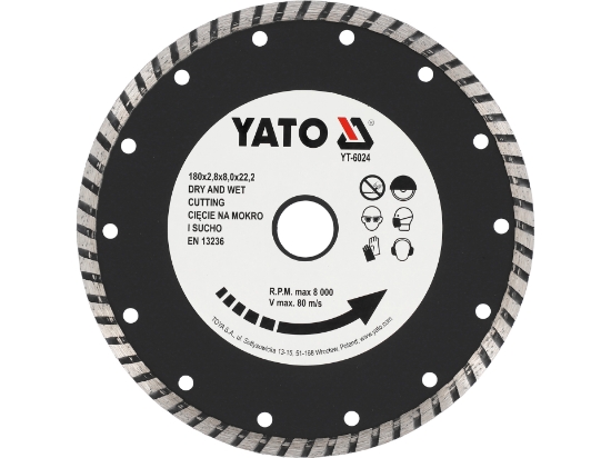 Imagine DISC DIAMANTAT TURBO 180 MM