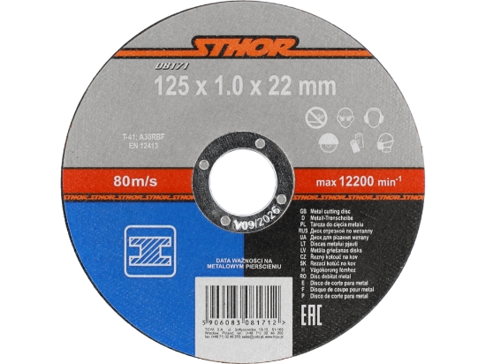 Imagine DISC DEBITAT METALE 125X1X22MM STHOR