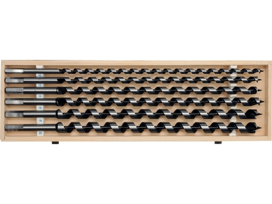 Imagine SET BURGHIE ELICOID PT LEMN 6BUC 10-20MM