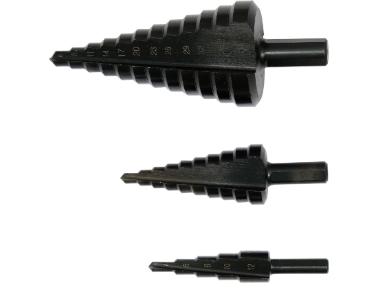 Imagine SET 3 BURGHIE ÎN TREPTE PENTRU METAL