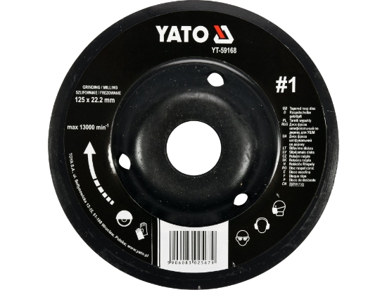 Imagine DISC RASPEL LEMN,DEPRESAT,125X22.2MM,NR1