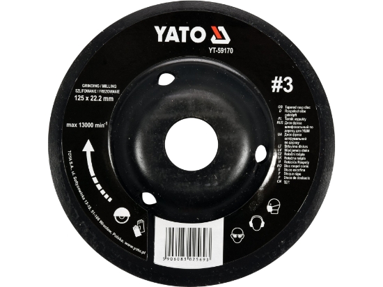 Imagine DISC RASPEL LEMN,DEPRESAT,125X22.2MM,NR3