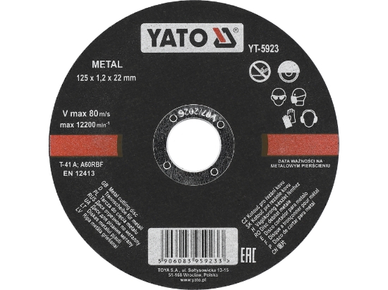 Imagine DISC DEBITAT METALE 125X1.2X22MM