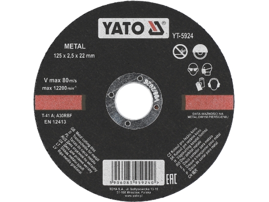 Imagine DISC DEBITAT METALE 125X2.5X22MM