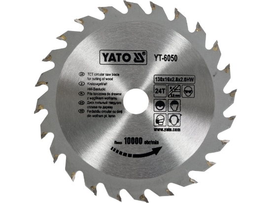 Imagine DISC CIRCULAR PT LEMN TCT, 130X24TX16MM