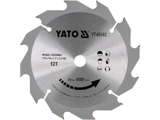 Imagine DISC CIRCULAR PT LEMN TCT, 170X12TX16MM
