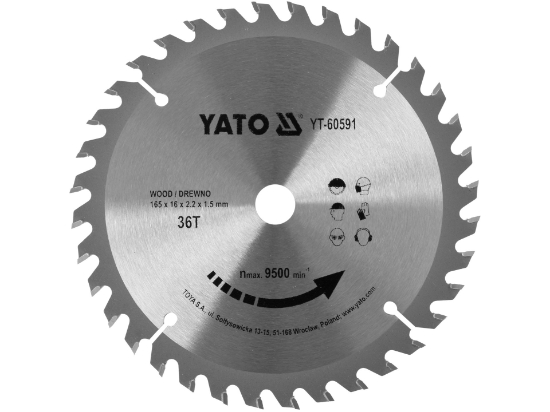 Imagine DISC CIRCULAR PT LEMN TCT, 165X36TX16MM