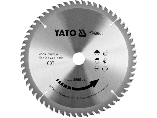 Imagine DISC CIRCULAR PT LEMN TCT, 190X60TX20MM