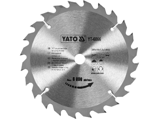 Imagine DISC CIRCULAR PT LEMN TCT, 205X24TX18MM