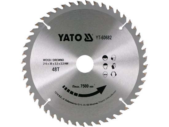 Imagine DISC CIRCULAR PT LEMN TCT, 216X48TX30MM