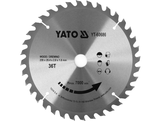 Imagine DISC CIRCULAR PT LEMN TCT 235X36TX25.4MM
