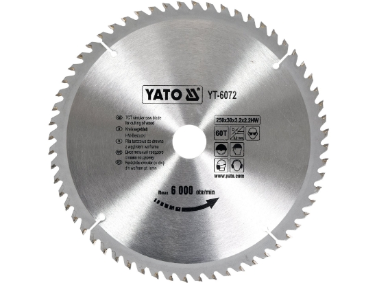 Imagine DISC CIRCULAR PT LEMN TCT, 250X60TX30MM