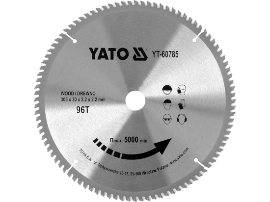 Imagine DISC CIRCULAR PT LEMN TCT, 305X96TX30MM