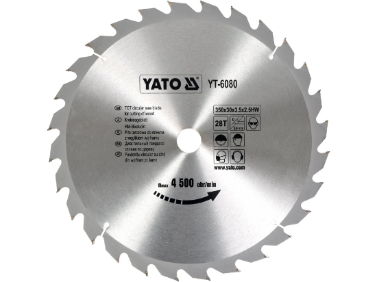 Imagine DISC CIRCULAR PT LEMN TCT, 350X28TX30MM