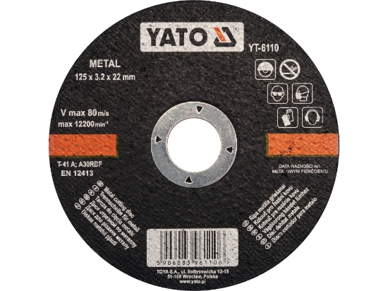 Imagine DISC DEBITAT METALE 125X3.2X22MM