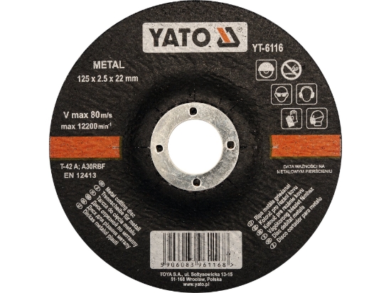 Imagine DISC DEBITAT METAL,DEPREAS 125X2.5X22MM