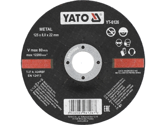 Imagine DISC SLEFUIT METAL,DEPREAS 125X8.0X22MM