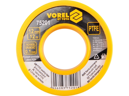 Imagine BANDA PTFE, 12 MM X 0,01 MM X 12 M