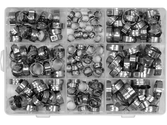 Imagine SET CLEME METALICE CU URECHE, 180 BUC