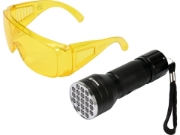 Imagine KIT LANTERNA LED UV+OCHELARI