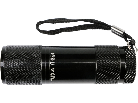 Imagine LANTERNA CU LED, 9 LED, NEGRU