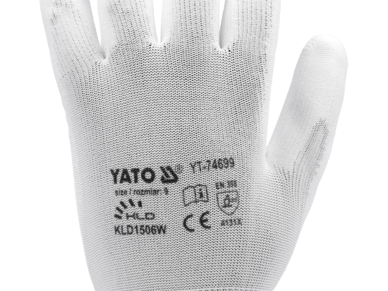 Imagine MĂNUŞI DE PROTECTIE,NYLON ALB, MARIMEA 9