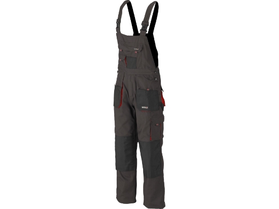 Imagine PANTALONI LUCRU CU PIEPTAR, BASALT, 2XL