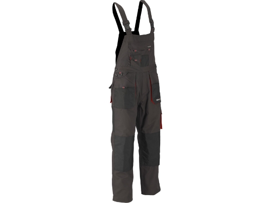 Imagine PANTALONI LUCRU CU PIEPTAR, BASALT, 2XL
