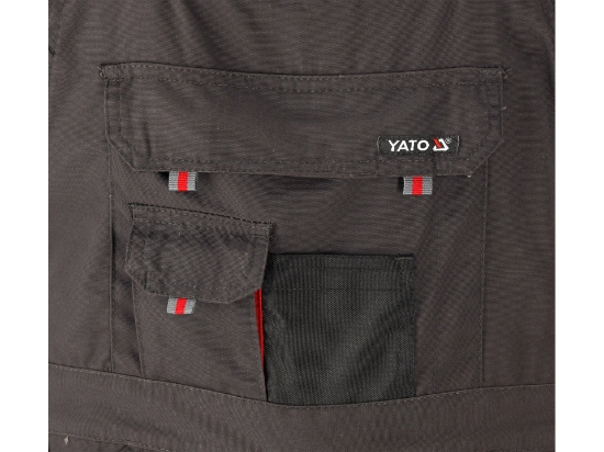 Imagine PANTALONI LUCRU CU PIEPTAR, BASALT, 2XL