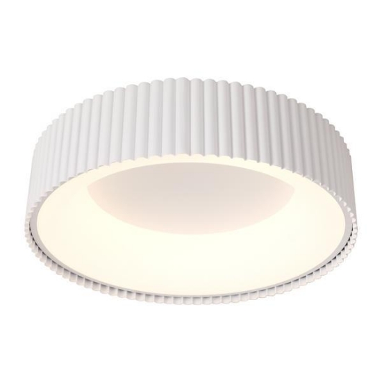 Imagine Lumină de tavan metal-acrilic rotund LED 30W 2262Lm 3000K ∅460X110mm alb Arte Illumina Hallo