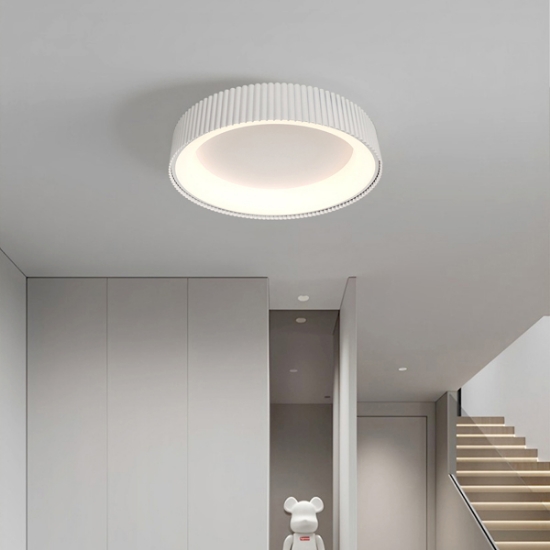Imagine Lumină de tavan metal-acrilic rotund LED 30W 2262Lm 3000K ∅460X110mm alb Arte Illumina Hallo