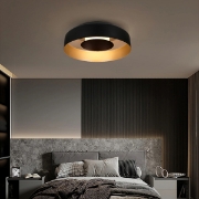 Imagine Lumină de plafon metal-acrilică rotundă LED 20W 1482Lm 3000K Ø400X120mm negru-aurie ARTE ILLUMINA STIGMA