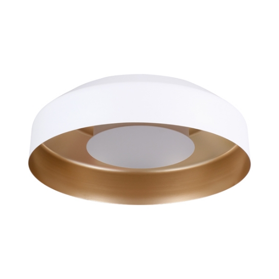 Imagine Lumină de tavan metal-acrilic rotund LED 20W 1482Lm 3000K Ø400X120mm alb-aurie Arte Illumina Stigma
