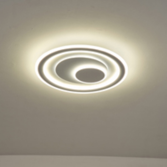 Imagine Lumină de plafon metal-plastic LED 60W 3300Lm 3CCT (3000-4000-6500K) 510X60mm Alb Arte Illumina Motivo