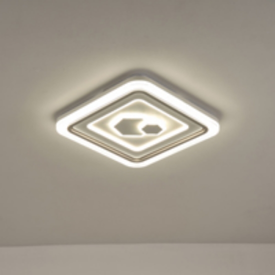 Imagine Lumină de tavan metal-plastic LED 60W 4680Lm 3CCT (3000-4000-6000K) Ø490X50mm alb Arte Illumina Motivo