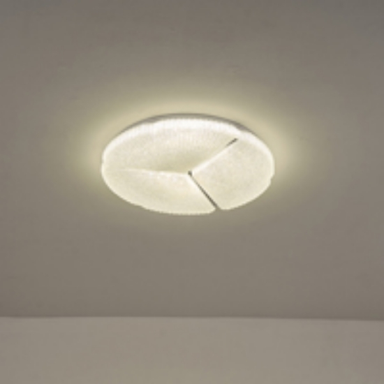 Imagine Lumină de plafon metal-plastic LED 60W 5700Lm 3CCT (3000-4000-6500K) 480X75mm Alb Arte Illumina Triano